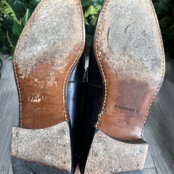Magnanni  Silos Mens Driving Loafer Size 9.5 Horsebit Black Leather Slip On Shoe main image 6